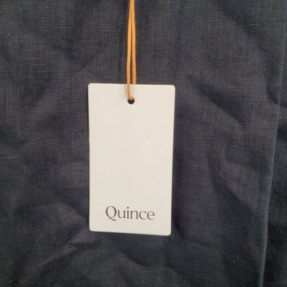 Quince 100% European Linen Tank Top Women Size XL NWT Sleeveless Black Flax - Picture 4 of 12